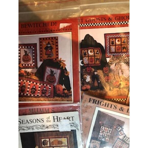 5 Quilting Sewing Patterns Halloween Fall - Picture 2 of 4